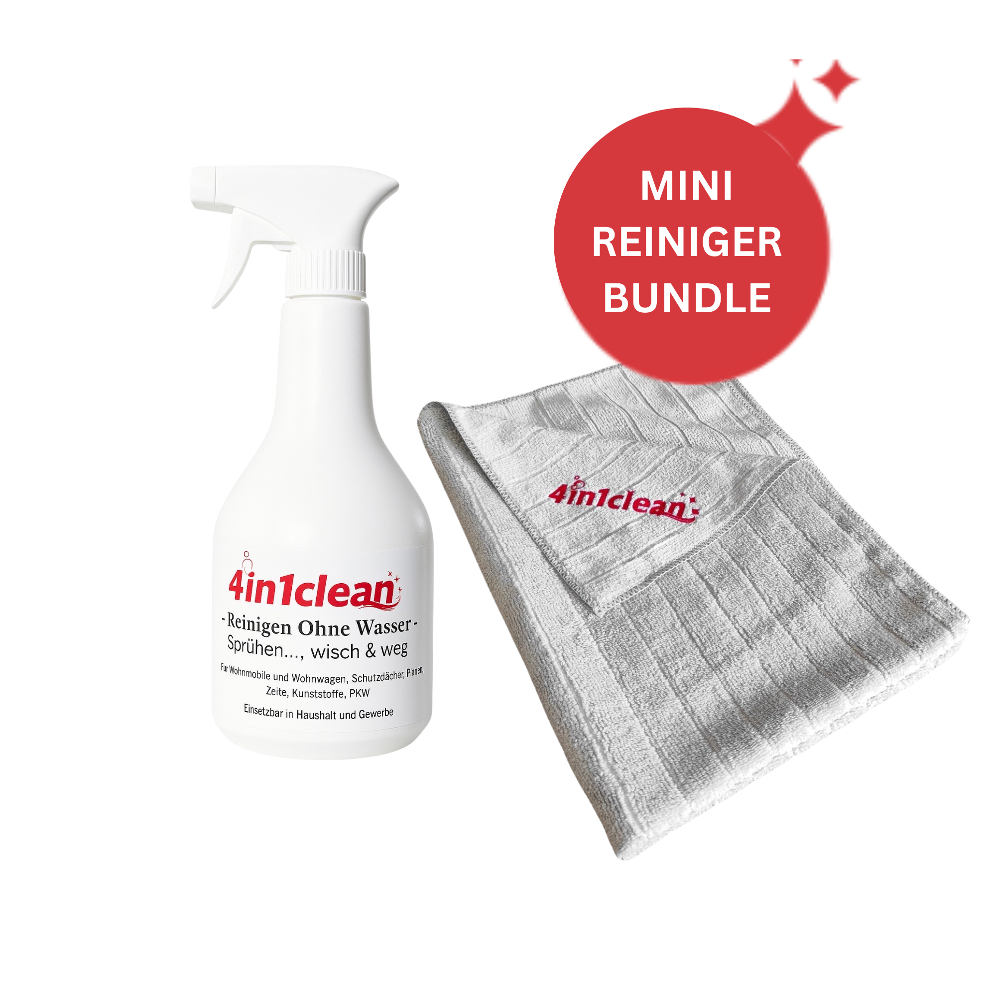 Reiniger Flocking 4in1clean Caravan Reiniger | Wohnmobil & Wohnwagen reinigen ohne Wasser